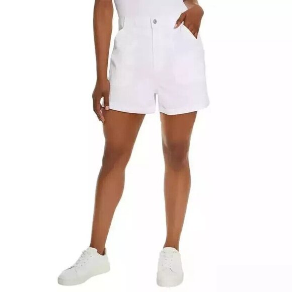 Gloria Vanderbilt Women's Size Large White Utility Shorts NWT - Picture 1 of 1